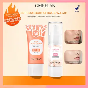 GMEELAN Krim pemutih kulit untuk orang malas  +Krim pemutih di bawah ketiak