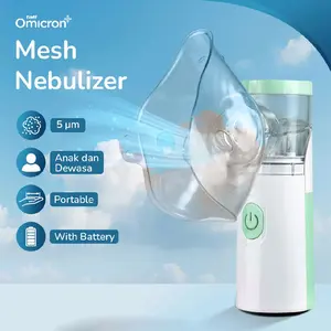 TaffOmicron Alat Terapi Pernapasan Mesh Nebulizer Portable Non Baterai - JSL-W303 - White/Green