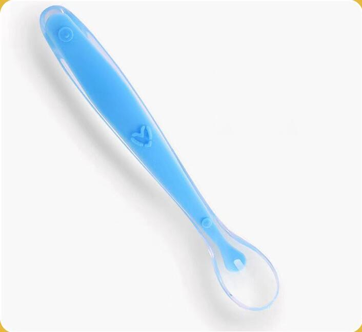 Product Introduction of Thìa Cho Ăn Silicon, An Toàn Cho Em Bé, Thìa Tập Luyện Cho Trẻ Em, Mềm Mại, Thích Hợp Cho Thực Phẩm Bổ Sung, Dao Kéo Cho Em Bé, Cho Ăn Trơn Cho Bé 4