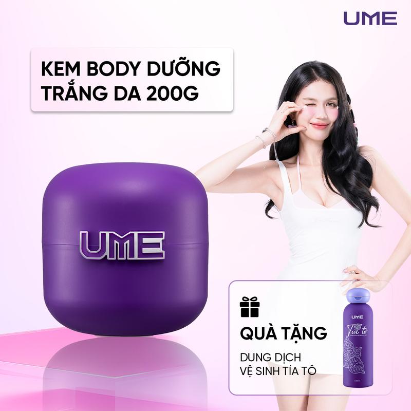   GIÁ DÙNG THỬ  Kem Dưỡng Trắng Body UME Cấp Ẩm Mịn Màng Hỗ Trợ Mờ Thâm Chống Nắng 200g - Women Dưỡng Da Body Dưỡng Body Làm Đẹp Da 