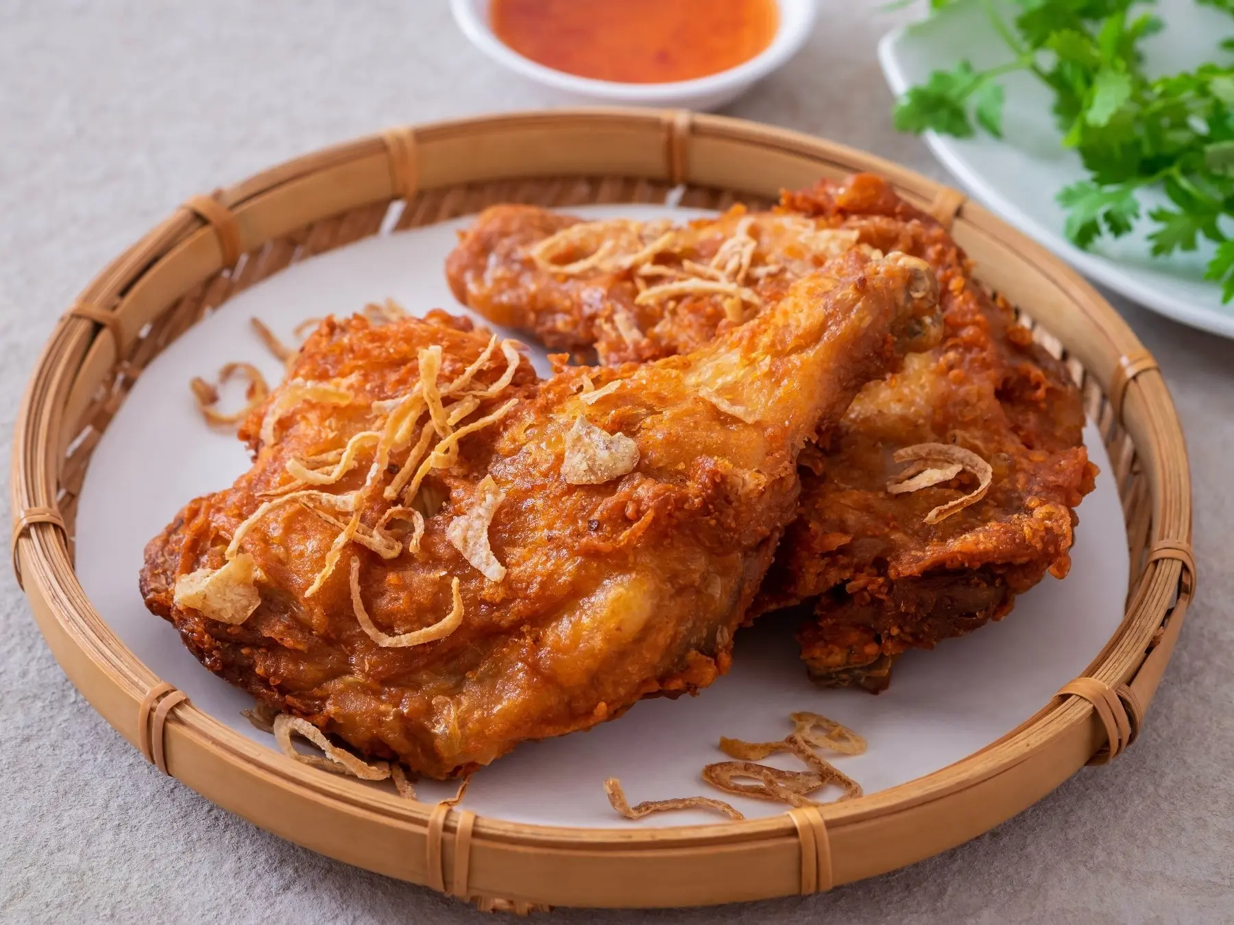 Hat Yai Fried Chicken (1pc) : Authentic Hat Yai Fried Chicken – Crispy, Juicy, Thai Street Style Garlic Food