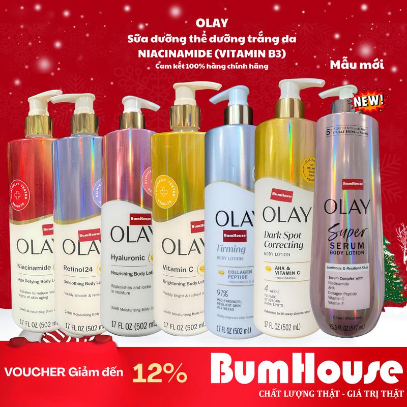 Bản Mỹ Dưỡng thể Olay dưỡng da B3 Firming & Hydrating body lotion 502ml 547ml