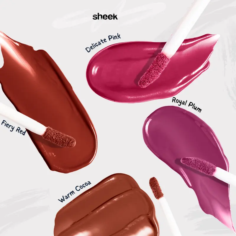 Sheek Silky Sleek Lip Tint Delicate Pink [Lip Tint 5g] Matte Finish Long Lasting Lip Tint Waterproof Brown Girl 2