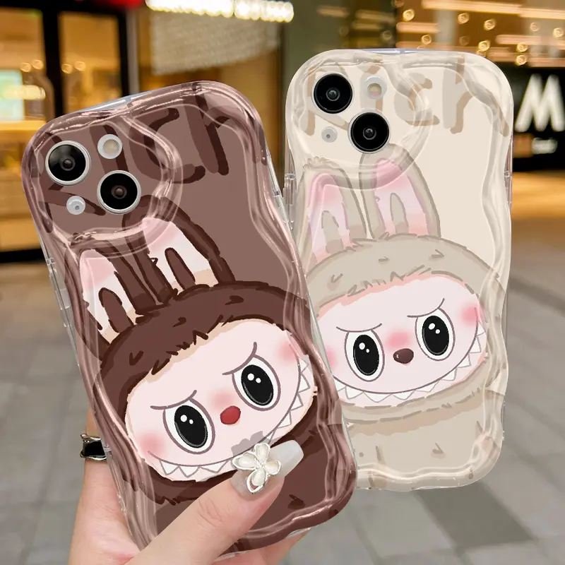 Casing Hp Untuk OPPO A16 A16s A54s Case Kasing HP Labubu lucu ganda Casing Kesing pelindung Silikon Cesing lunak baru Softcase 6