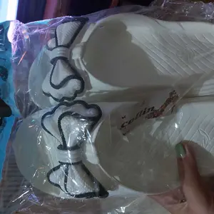 COLLIN Sendal Selop Wanita Flat Slip On Pita List Hitam 2D STYLE B6279-1 Sandal Karet Shoes