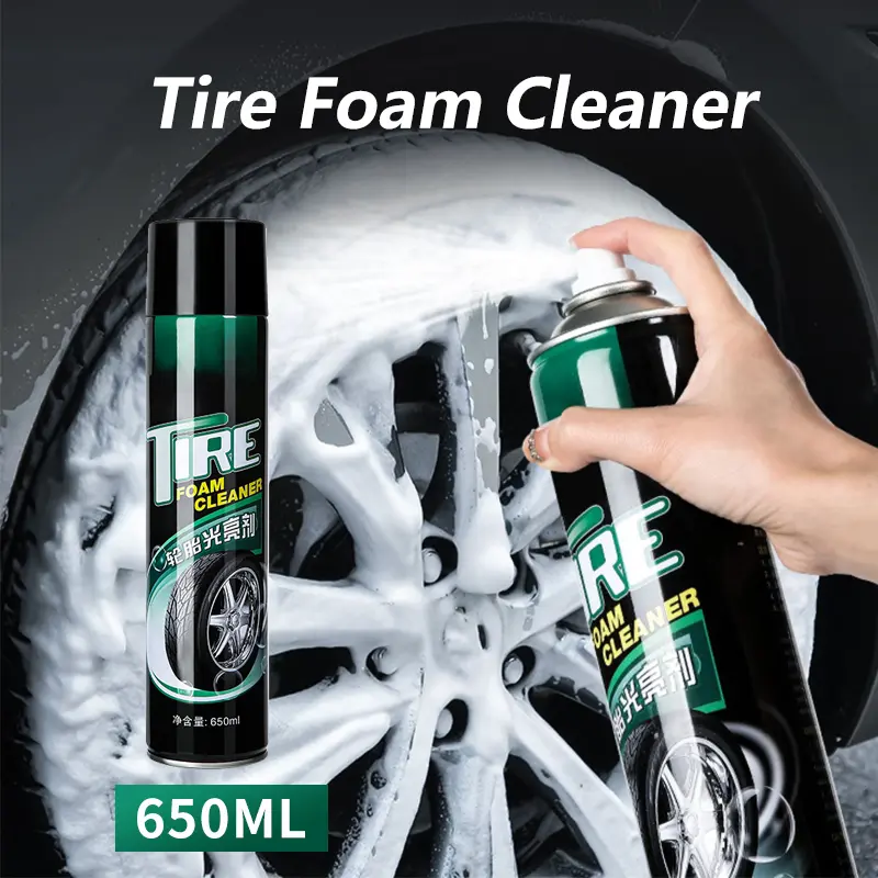 Pitbull Hardware Tire Foam Cleaner Black Tire Wax Lotion High Gloss Spray Cleaner Moisturizing Tire Polish Car Care Washing Accessories