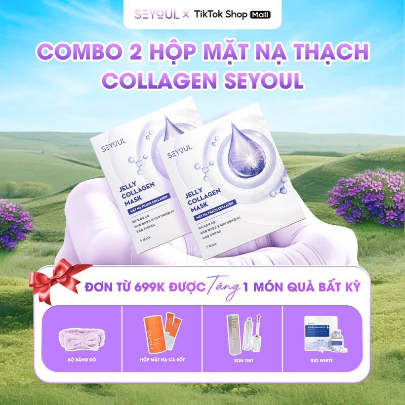 [SEYOUL] - Combo 2 hộp mặt nạ thạch Collagen - Jelly Collagen Mask SEYOUL