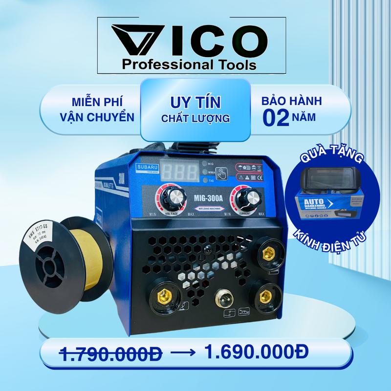 Máy hàn mig subaru 300A chính hãng. 3 chức năng MIG-TIG-MMA máy  hàn  mig  3  chức  năng