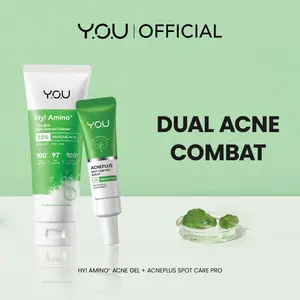 [LOW PH] YOU Acne Fighter Bundle - Amino Facial Wash & Acneplus Spot Care Acid Berjerawat