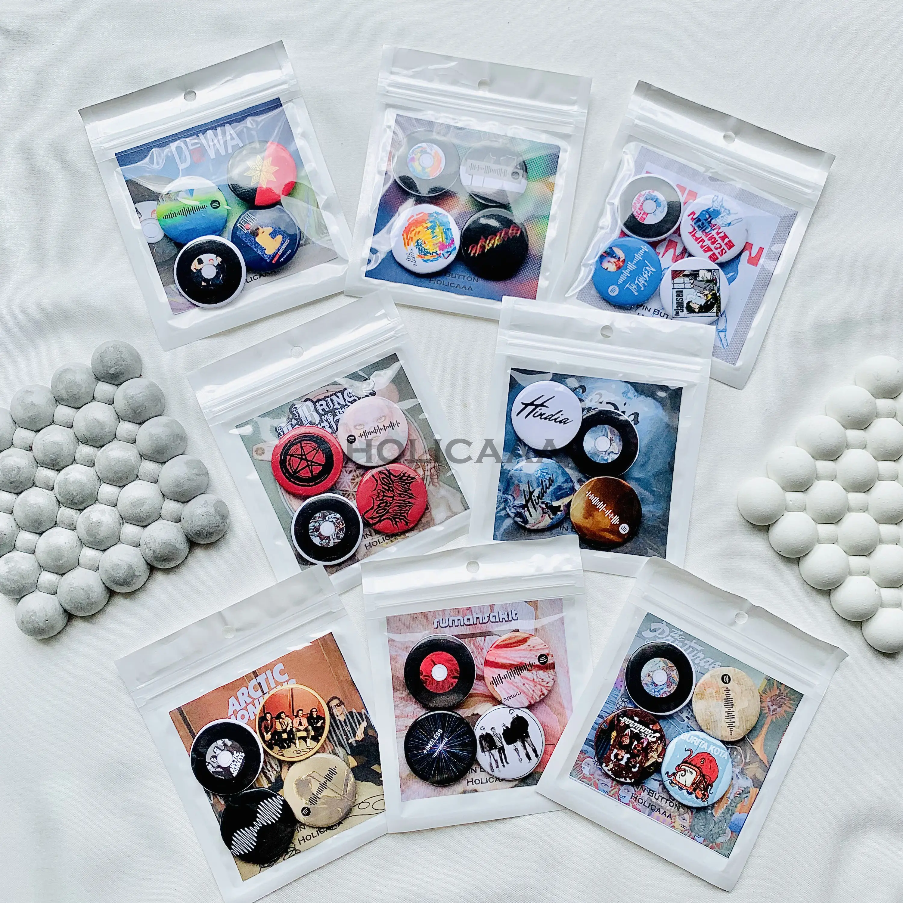 PIN BACK PACK /PIN BUTTON / PIN BAND HINDIA / PIN TAS AESTETIC / PIN BROS dasi instan