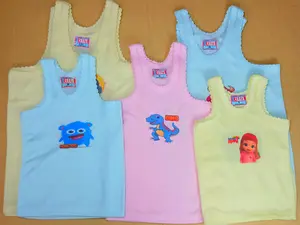 Set 12 Pcs (1 Lusin) Singlet Anak Karakter Tektur Bahan FE Double Premium Rafa Size S-3L