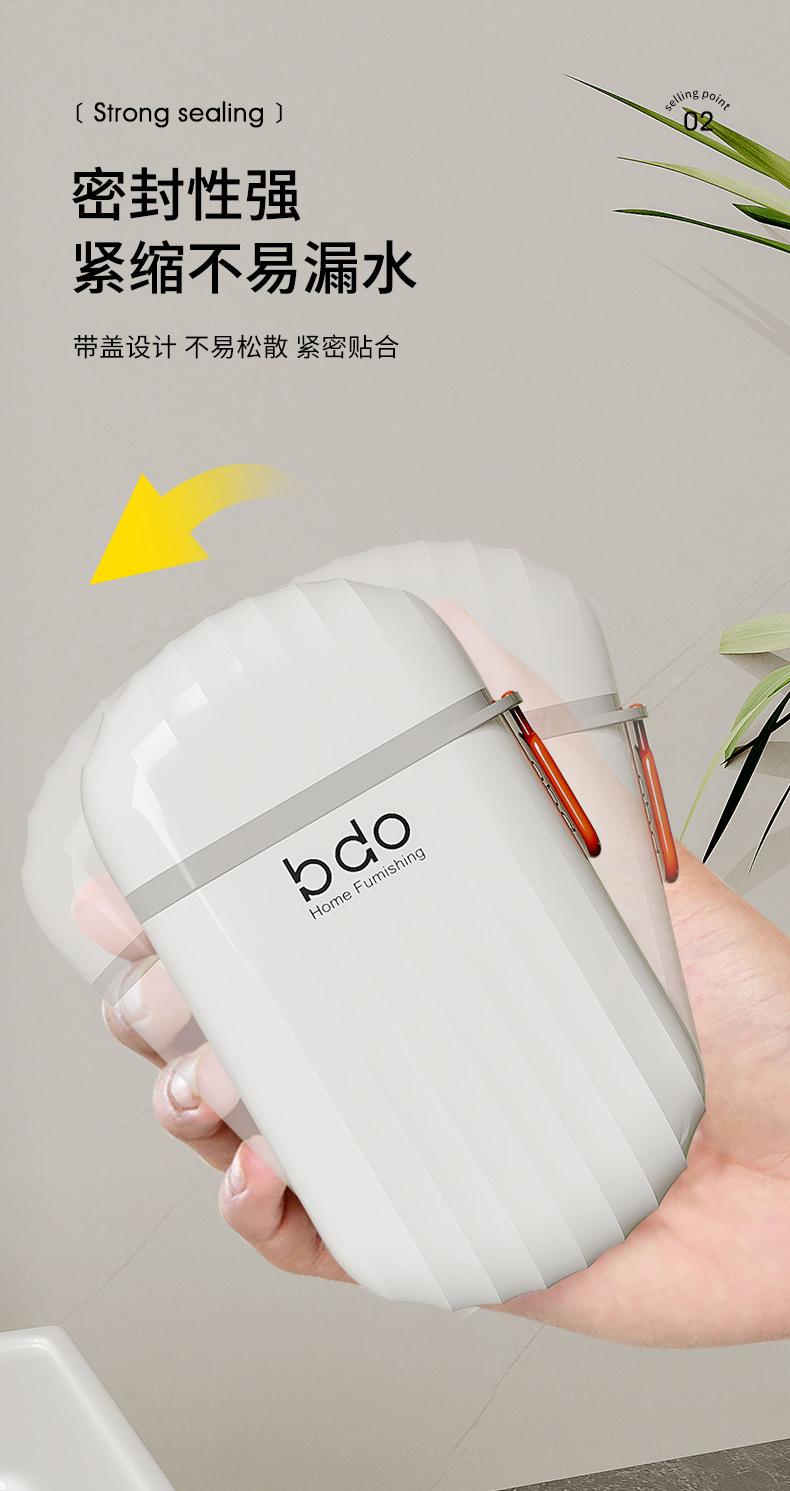 Product Introduction of Plastic soap box Double drain soap box Square leakproof travel portable soap box with lid seal 5