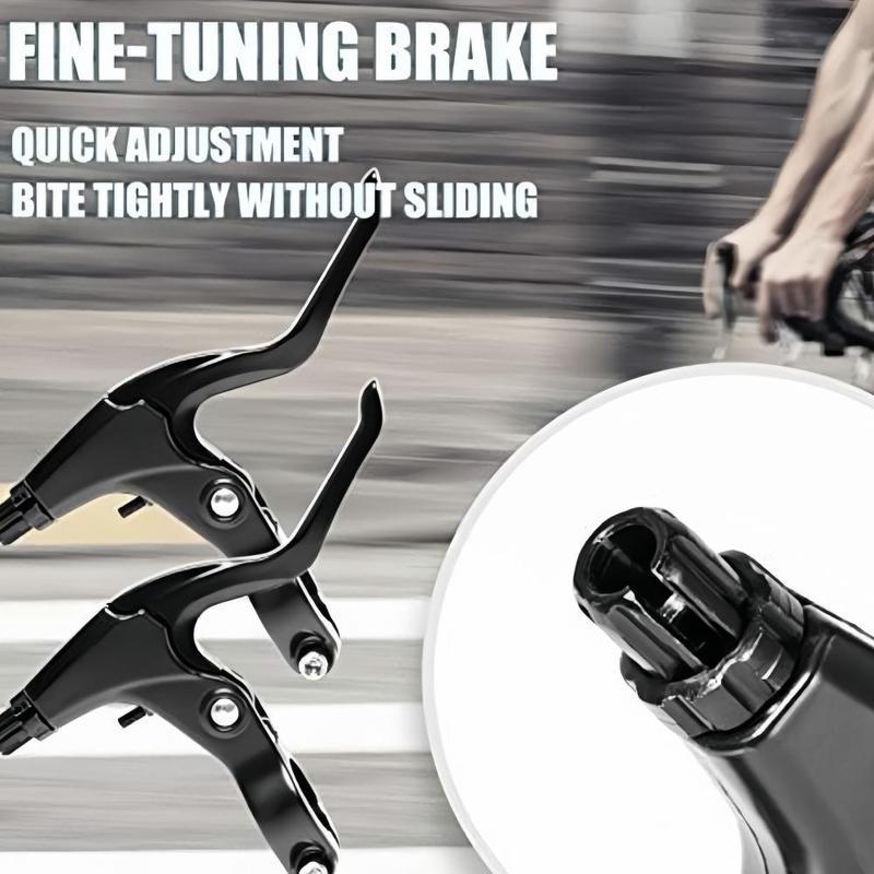 Product Introduction of Mountain Bike Handlebar, 2 Counts Aluminum Alloy Bike Brake Handle, Mountain Road Bike V-shaped Brake Lever, Bike Handlebar Accessories 5