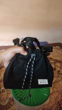 Product Review of Fertig - Envy Black - Tas Serut 2 In 1 Slingbag Clutch bag - Dumpling Bag Wanita Kanvas -Tas Selempang Wanita from H**f 1