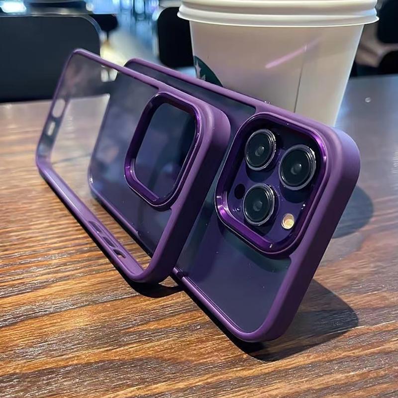 Product Introduction of Hot Sale Luxury Acrylic Transparent Phone Case For iPhone 11 12 13 14 Pro Max Plus X XR XS Max 6 6s 7 8 Plus SE2 se 2020 Electroplating Shockproof Cover Back Phone Casing 32