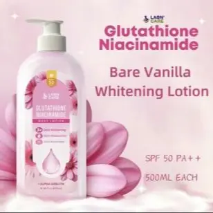 glutathione body lotion in sri lanka Labn' Care Glutathione Niacinamide Body Whitening Lotion 500ML With SPF 50  PA++, 3X Skin Whitening, Skin Moisturizer and Skin Revitalize, Bare Vanilla  Scent, Mabango at Long Lasting Scent