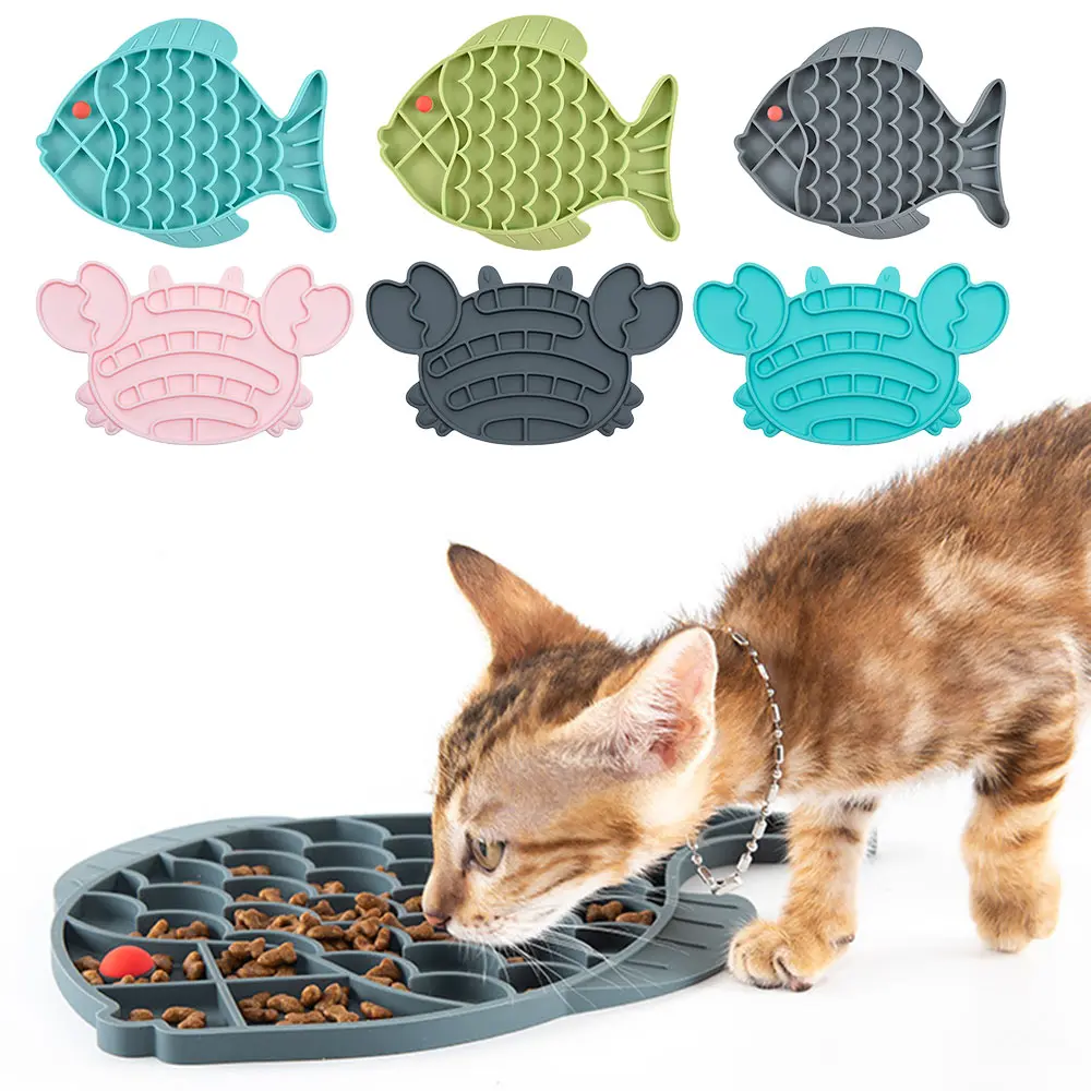 Pet Mat Slow Feeder Shower Grooming Buddy Suction Cat Lick Pad Training Dog