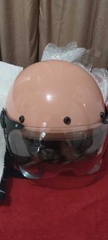 Product Review of HELM BOGO DEWASA KACA PILOT CLEAR MODEL HIJAB RETRO PRIA WANITA LIST BUSA COKLAT FULL LEHER SNI TERBARU MOTORCYCLE from @**✨ 3