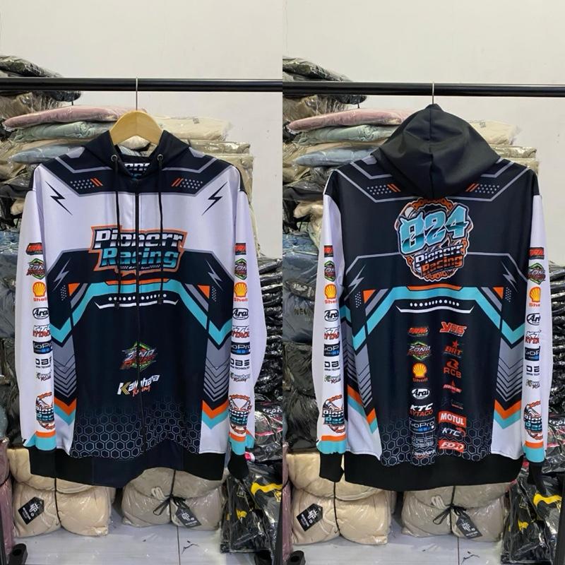 jaket racing - jaket racing doodle - jaket pionerr racing - jaket racing balap - jaket racing hell - jaket pionerr racing - jaket racing pionerr motif anime terbaru full printing unisex pria&wanita size L XL XXL Casual Distro 7