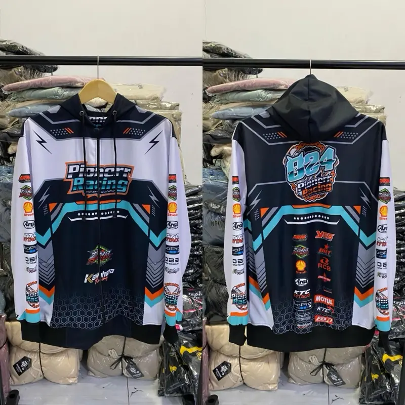 jaket racing - jaket racing doodle - jaket pionerr racing - jaket racing balap - jaket racing hell - jaket pionerr racing - jaket racing pionerr motif anime terbaru full printing unisex pria&wanita size L XL XXL Casual Distro 6