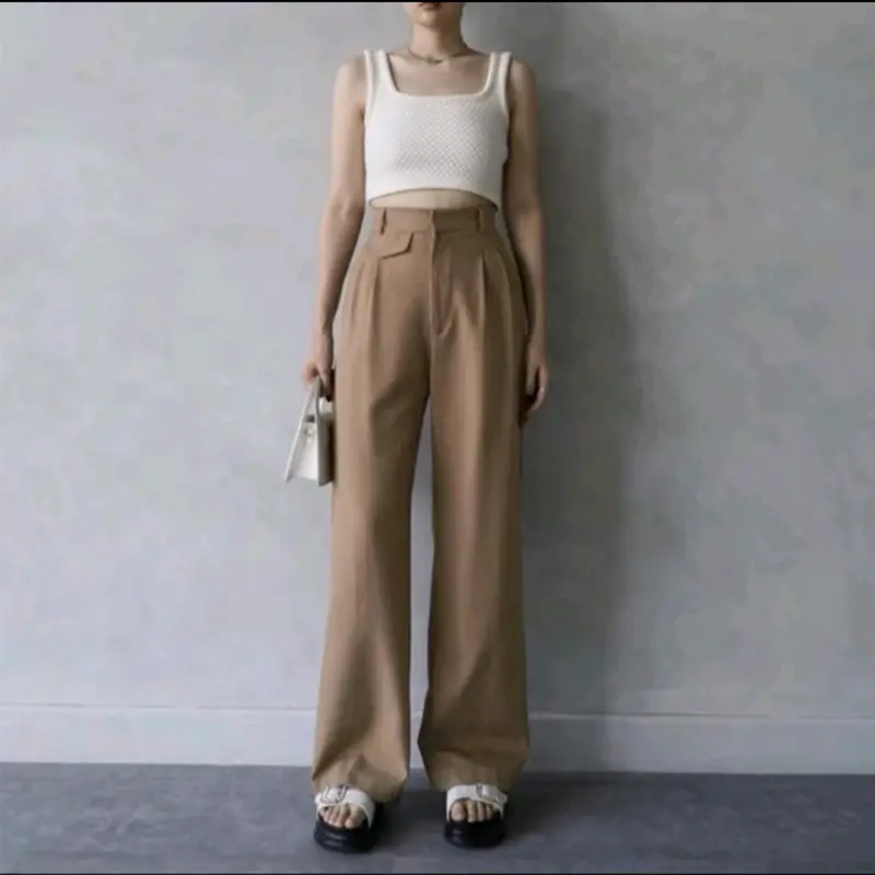 ORO - PANTS | Highwais Pants Semiwool Premium 5