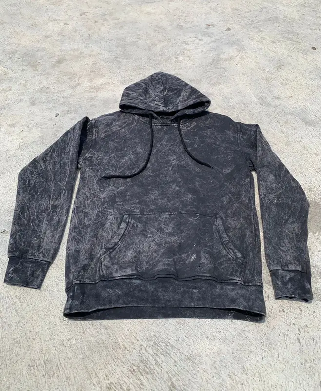 Hoodie Keren Kekinian washing Bahan Catton Fleece Tebal Nyaman Jahitan Rapi 2