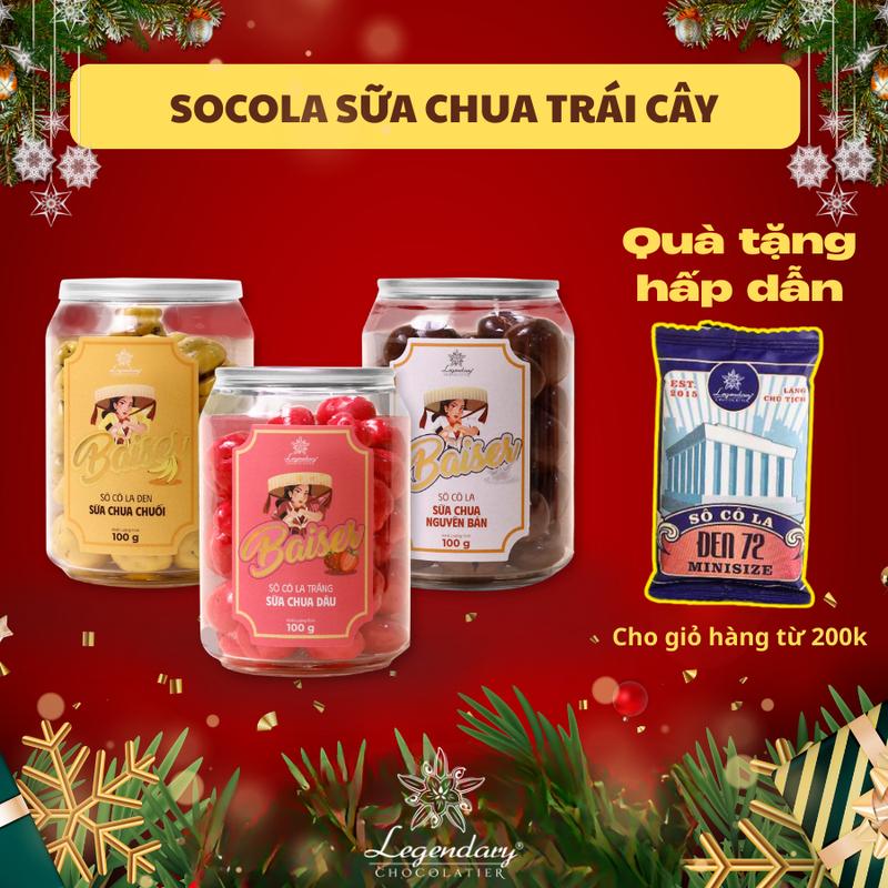 Socola Sữa Chua Trái Cây - Baiser Legendary Đồ ăn dành cho nhân viên văn phòng trẻ em ăn vặt 