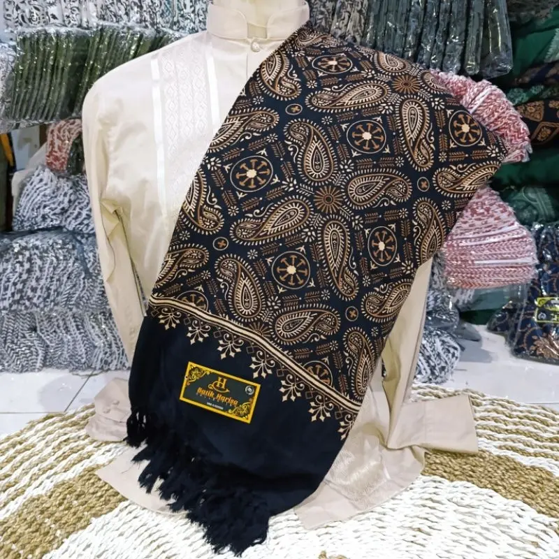 SORBAN BATIK MOTIF KASHMIRI BAHAN RAYON HALUS DAN LEMBUT sorban batik harisa palid