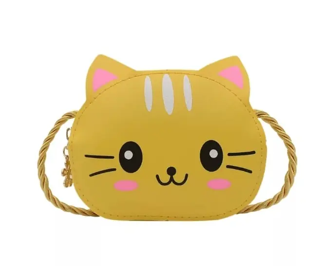 Tas Selempang Anak Lucu Motif Binatang kucing 2