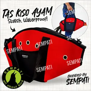 Sempati bahan tebal tas kiso ayam jago tas kisa ayam bangkok merek sempati slempang sling bag tas jinjing tenteng tempat bawa ayam laga aduan petarung ekonomis dll