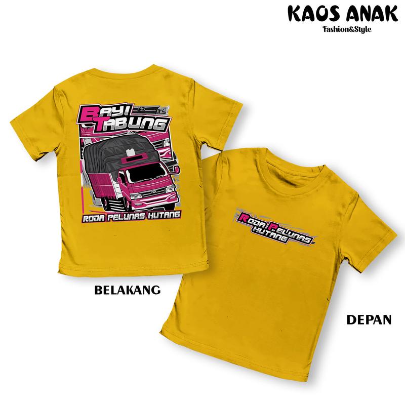 KAOS ANAK TRUK BAYI TABUNG BAJU DISTRO ANAK TRUK CANTER MANIA BAJU TRUK OLENG 4