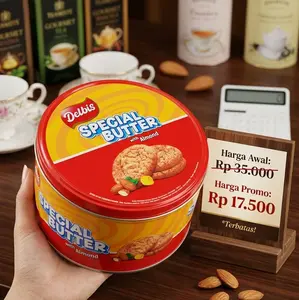 Delbis PROMO Delbis kaleng spesial butter with Almond 155gr exp 2027 Cuan Harga Promo Rp 17.500 Terbatas