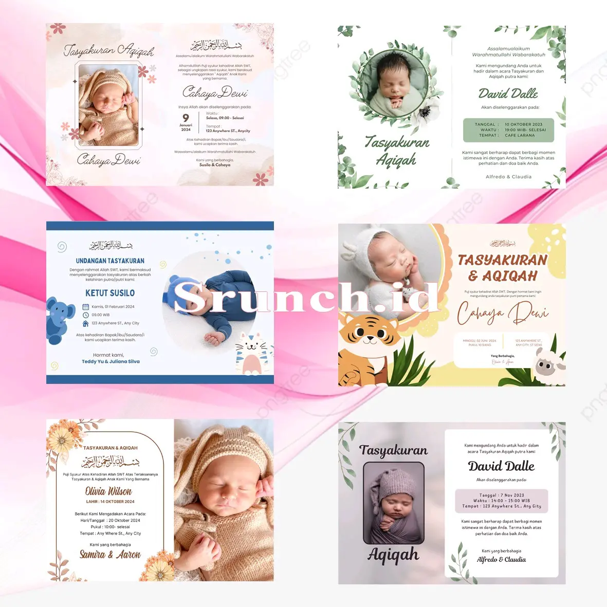 (18PCS) STICKER BOX MAKANAN THEDAK SITEN, AQIQAH, TASYAKURAN DLL CUSTOM FREE DESAIN