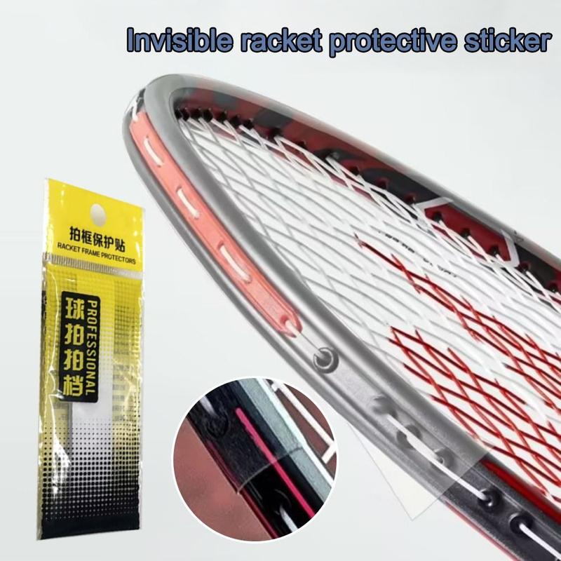 Two Badminton Racquests Sticker Badminton Accessories Transparent Racket Edge Tape Self Adhesive ...