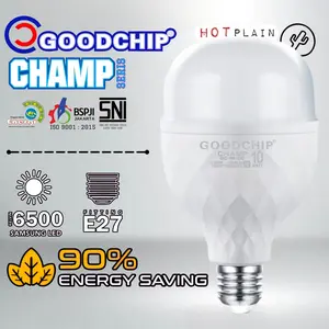 Bohlam Lampu LED 5W 10W 15W 20W 30W 40W 50W Goodchip Cham,p Seris  Terang Cahaya PUTIH 6500