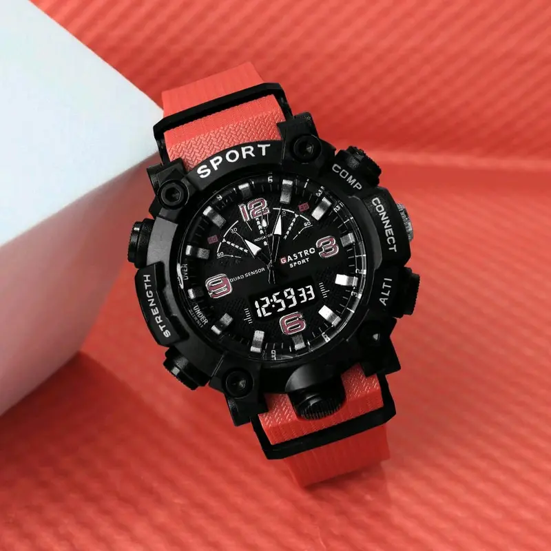 Jam Tangan Anak Pria dan Wanita Gastro Sport Original Analog Strap Rubber Fashion Terkini Free Box Dan Battre Cadangan COD 2