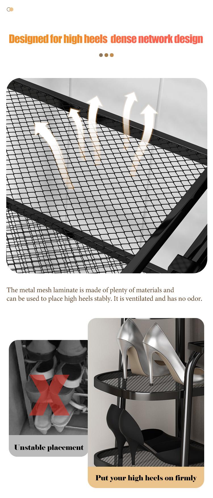 WARM LAB Rak sepatu besi sederhana dan sederhana Instalasi besar multi-lapisan sederhana WARM LAB Rak sepatu besi sederhana dan sederhana Instalasi besar multi-lapisan sederhana