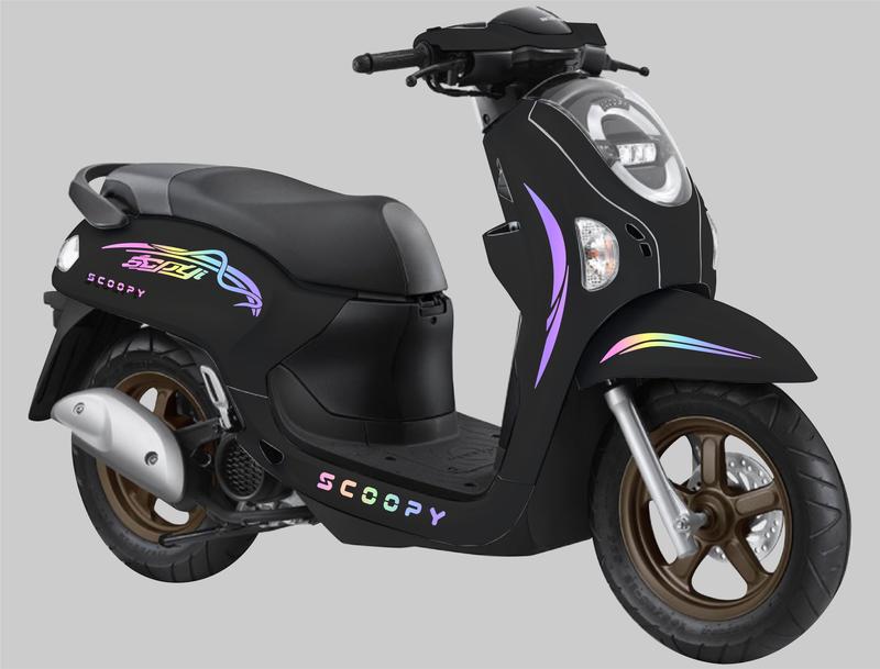 Product Introduction of STRIPING CUTTING STICKER HONDA SCOOPY ALL NEW 2025 UNIVERSAL SCOOPY LIS VARIASI STIKER Motorcycle 4
