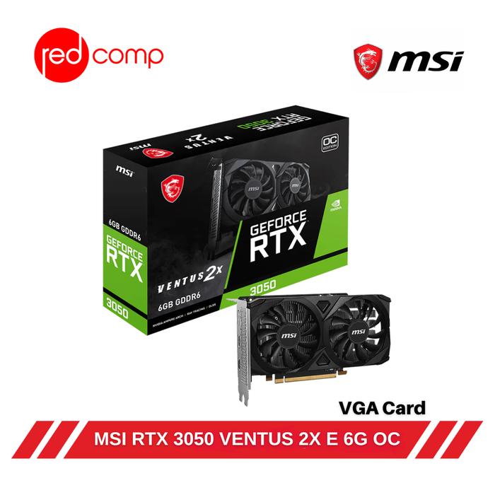 Gambar MSI GeForce RTX 3050 VENTUS 2X E 6G OC dari Redcomp Kota Administrasi Jakarta Pusat Tokopedia