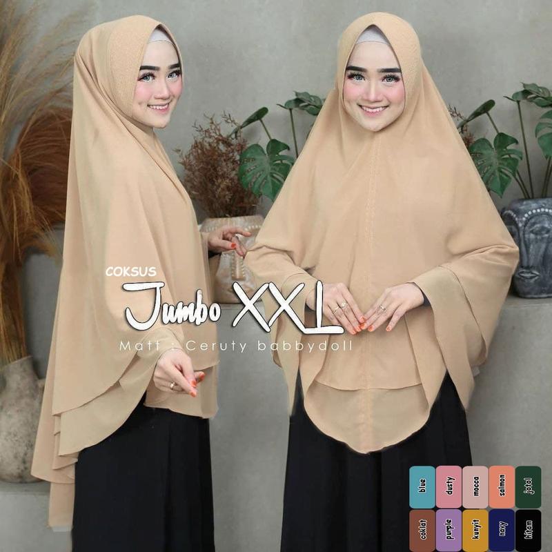Kerudung Hijab Instant Khimar Syari Jumbo (B) 7