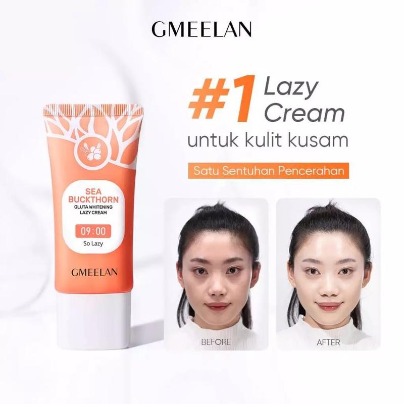 [ORIGINAL] GMEELAN Gluta Whitening Lazy Cream 30g Krim Siang Niacinamide day cream 1