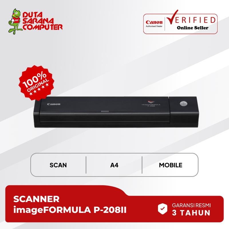 CANON SCANNER imageFORMULA P-208 II P208II P 20811 - Shop | Tokopedia
