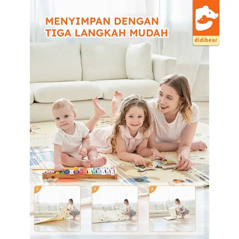 SNI DIDIBEAR x Racunnuuna Playmat Anak XPE ASLI 180 x 200 7