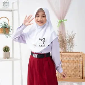 Rafa Hijab - Bergo Seragam Anak Jersey | Kerudung Anak TK SD | Hijab Bergo Hamidah Premium