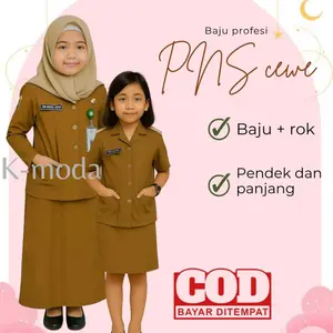 Kostum Seragam PNS Anak Junior // Baju Pegawai Negeri Sipil Baju Profesi Anak // Baju Guru Anak // Kostum Photoshoot