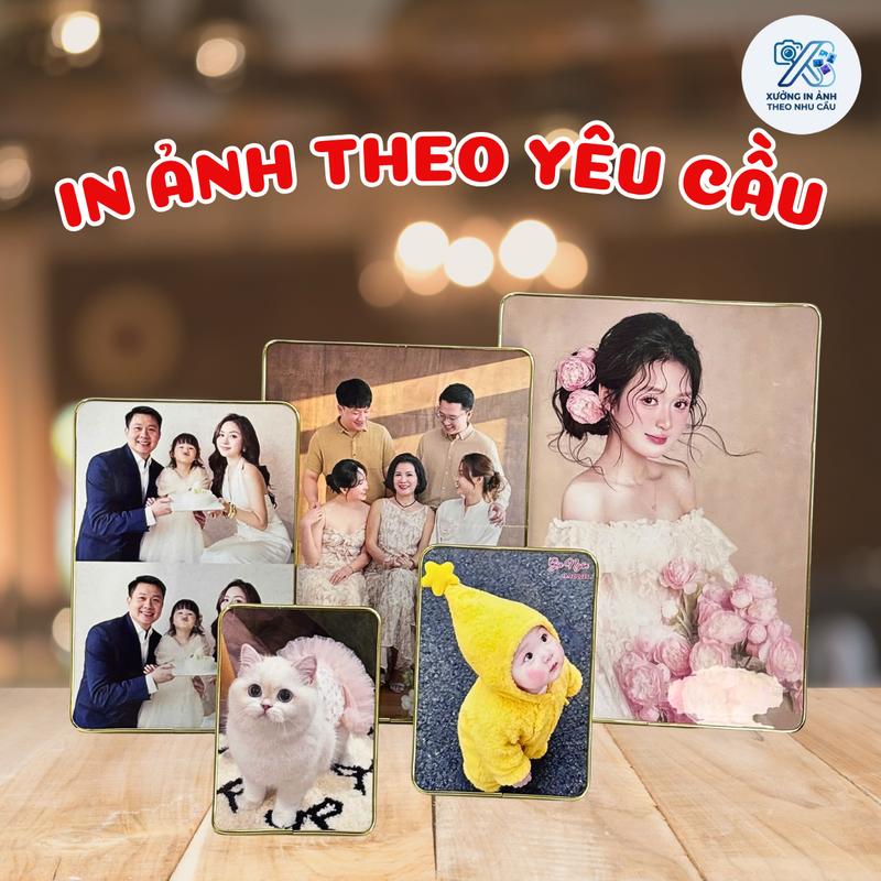 In Ảnh Theo Nhu Cầu- Khung Ảnh Tráng Gương Bo Viền Cao Cấp - Tặng Chỉnh Ảnh…