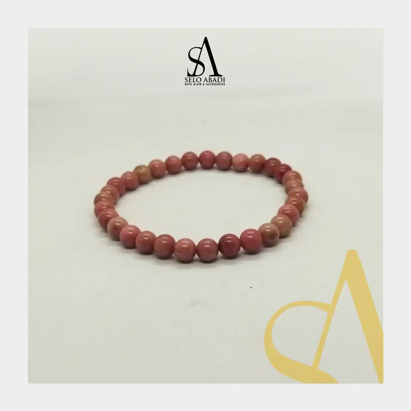 Gelang rodonit premium batu alam natural Bracelets 1