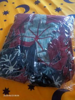Product Review of Tunik Batik Modern Wanita Lengan Panjang Puffy Shoulder Tunik Mustika By Batik Widia Katun Motif Seragam Kerja from m**u 0