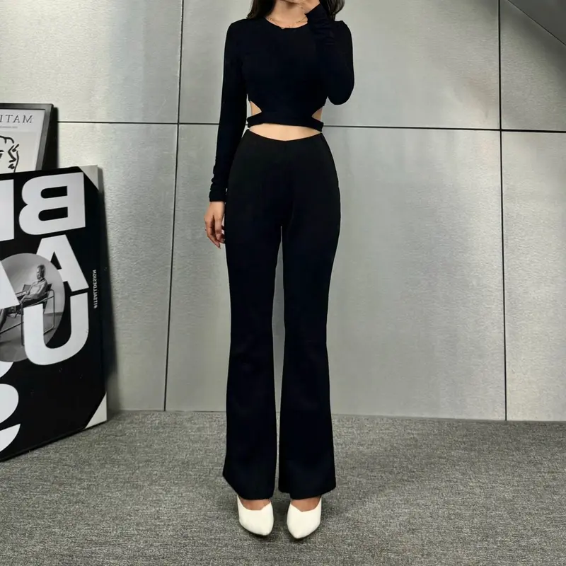 Eiji - Flare Pants - Highwaist Flare Pants - Celana Kulot Semi Cutbray Wanita