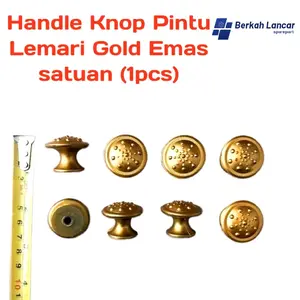 handle knop pintu lemari warna gold emas harga satuan (1pcs)
